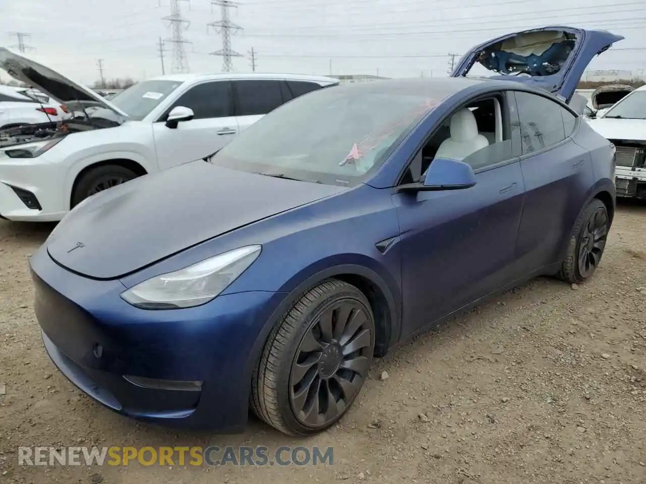 1 Photograph of a damaged car 7SAYGDEFXPF852079 TESLA MODEL Y 2023