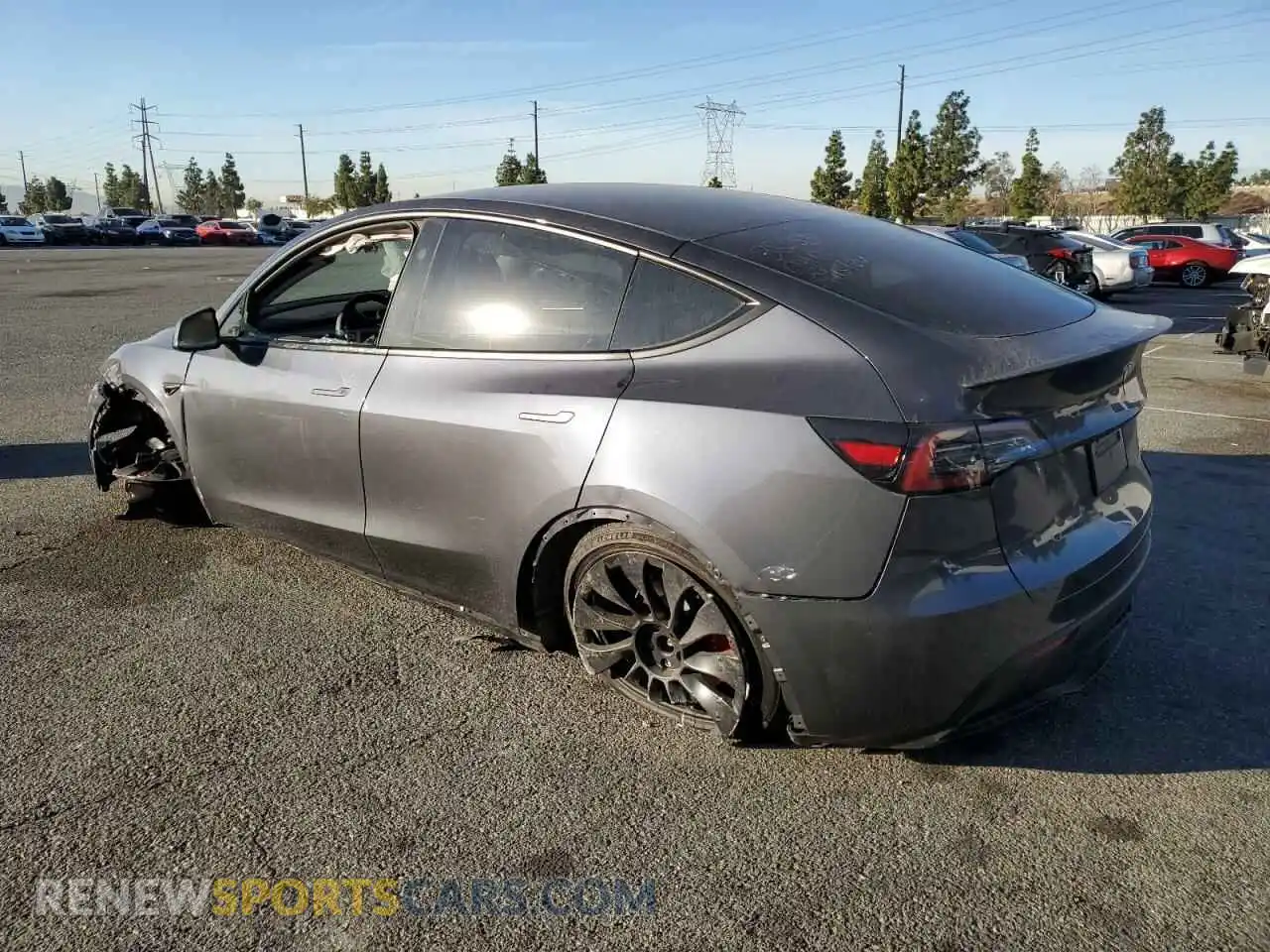 2 Photograph of a damaged car 7SAYGDEFXPF917321 TESLA MODEL Y 2023