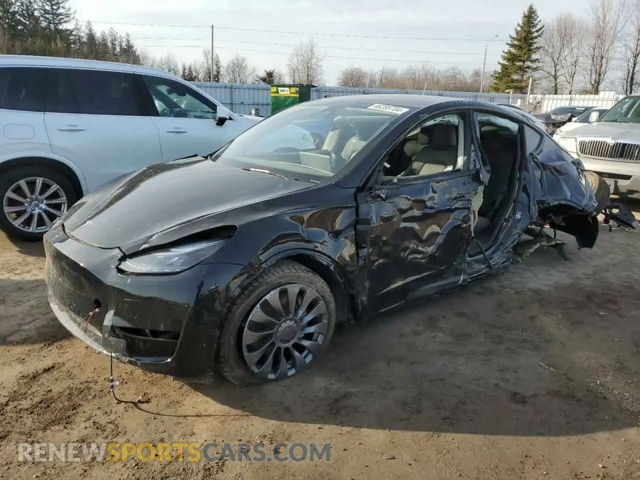 1 Photograph of a damaged car LRWYGDEE0PC137097 TESLA MODEL Y 2023