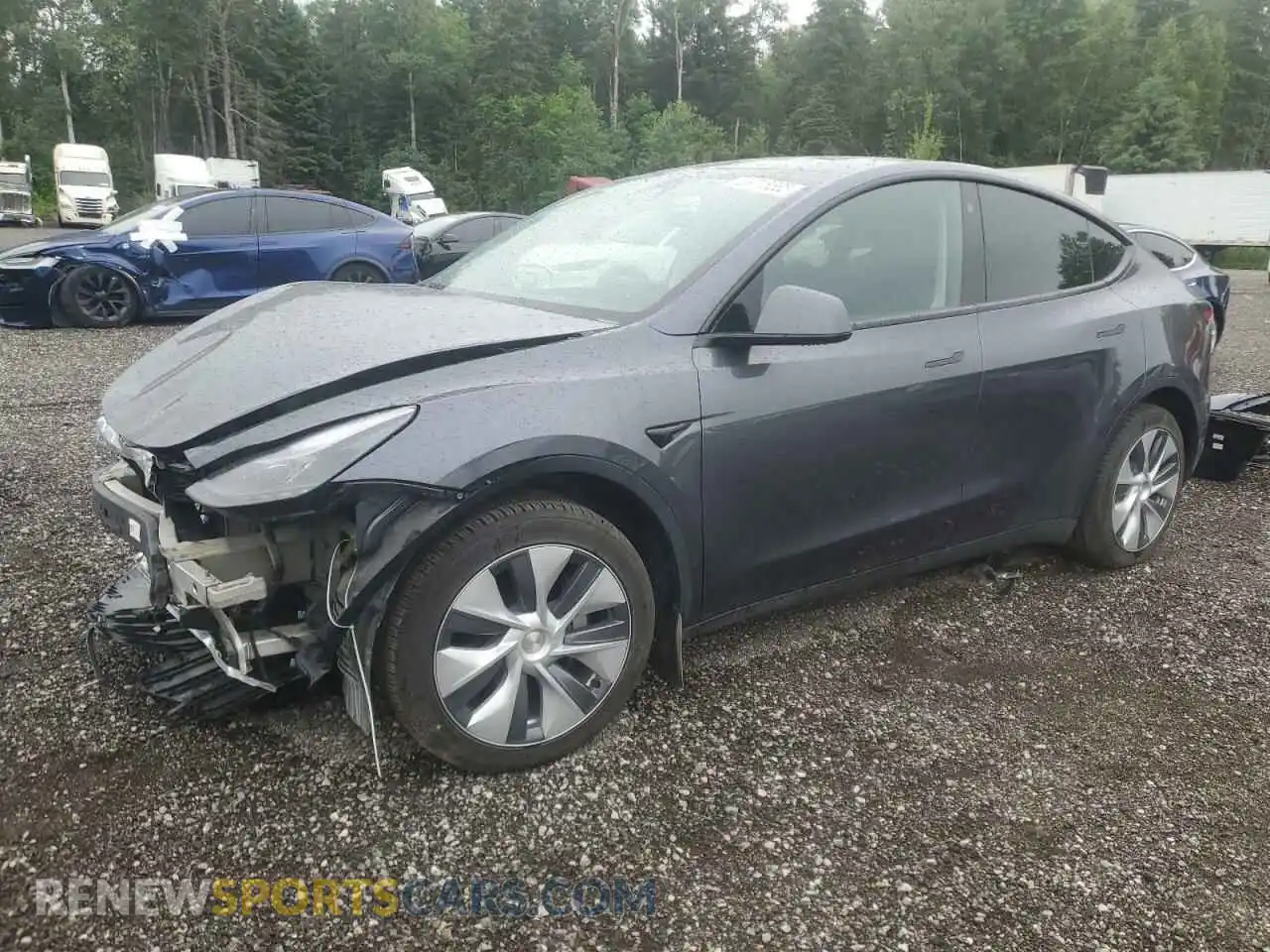 1 Photograph of a damaged car LRWYGDFD2PC162377 TESLA MODEL Y 2023