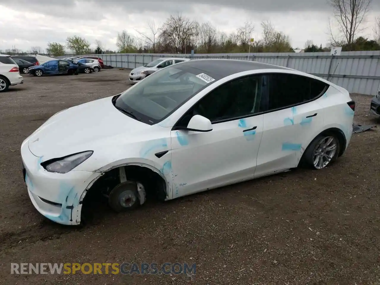 1 Photograph of a damaged car LRWYGDFD4PC929579 TESLA MODEL Y 2023