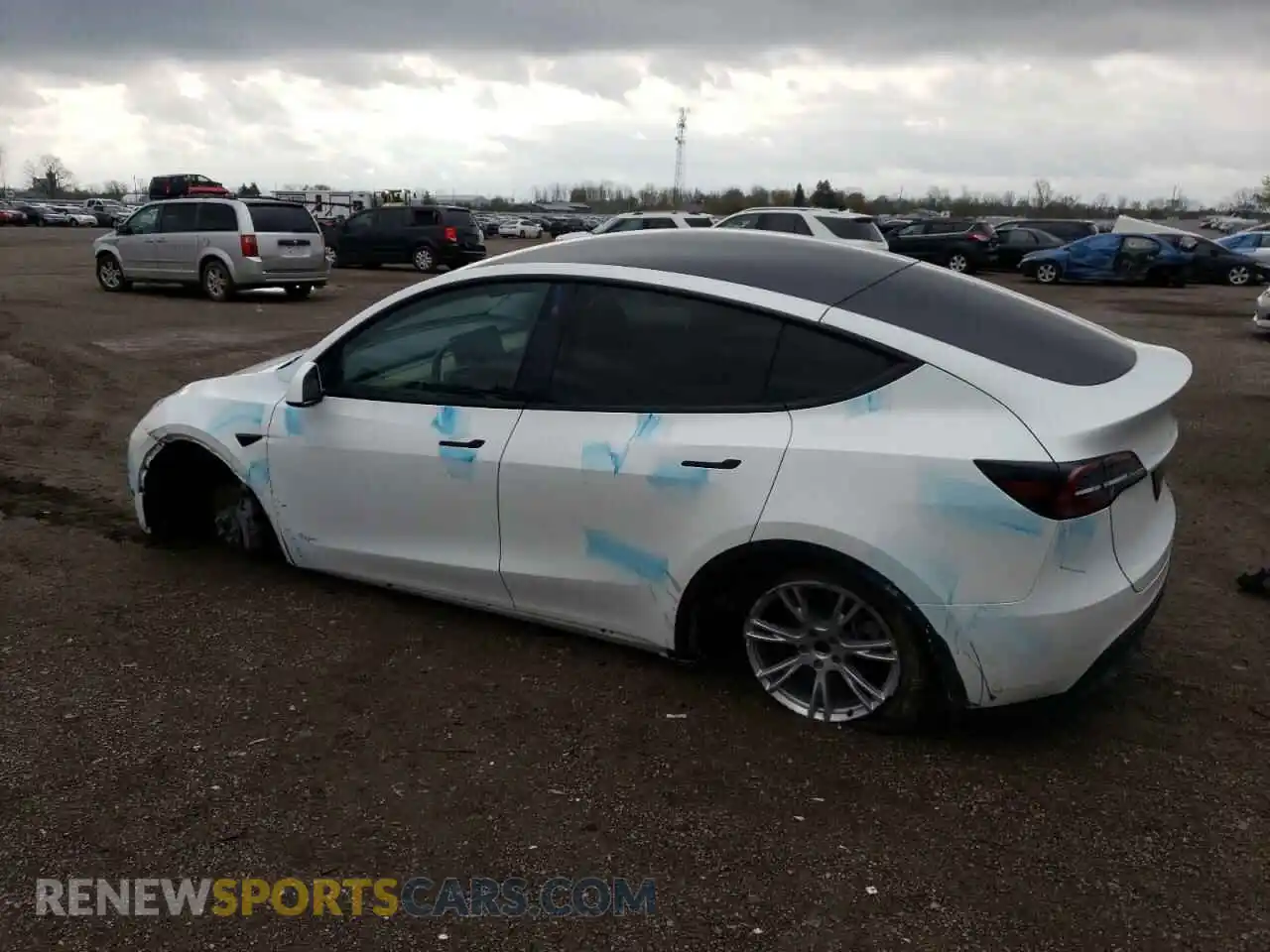 2 Photograph of a damaged car LRWYGDFD4PC929579 TESLA MODEL Y 2023