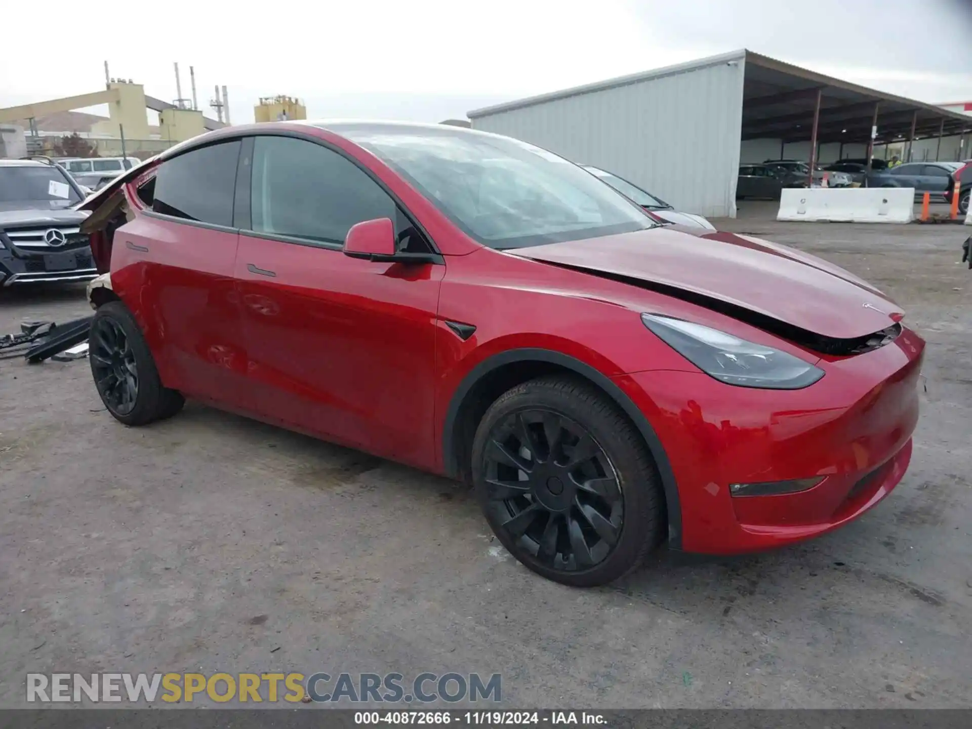 1 Photograph of a damaged car 7SAYGAEE0RF017553 TESLA MODEL Y 2024