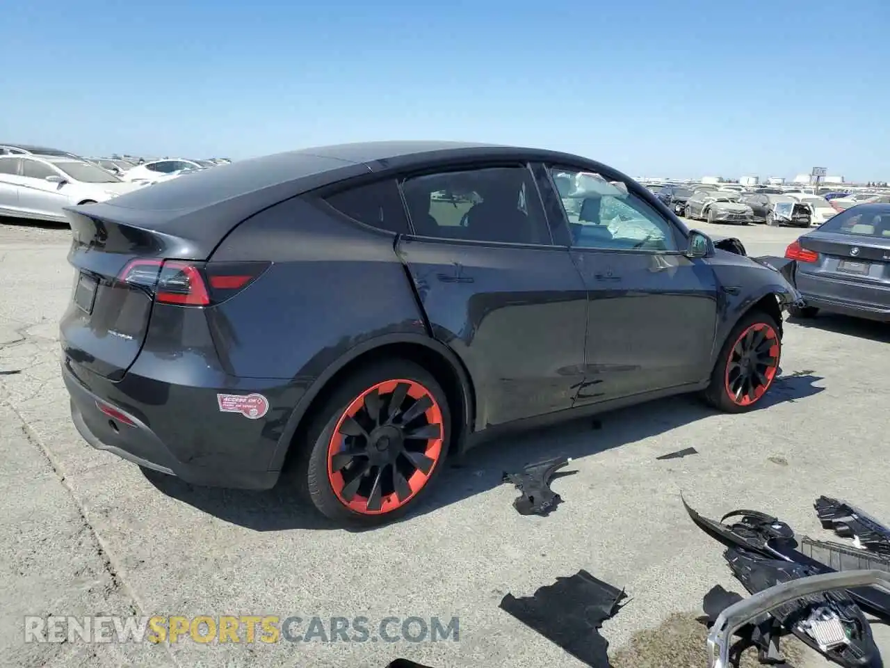 3 Photograph of a damaged car 7SAYGAEE0RF042615 TESLA MODEL Y 2024