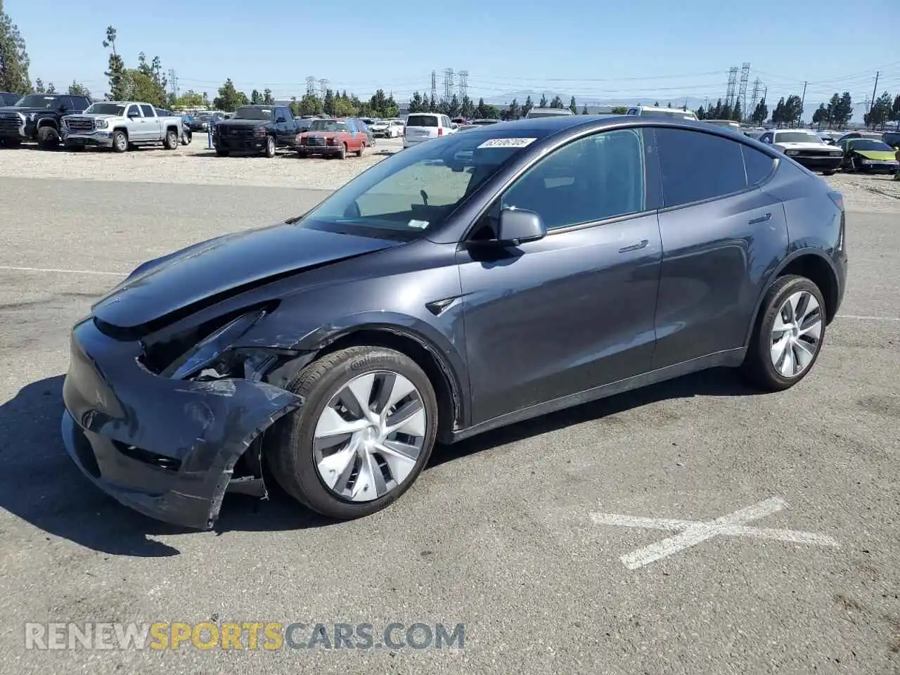 1 Photograph of a damaged car 7SAYGAEE0RF078479 TESLA MODEL Y 2024
