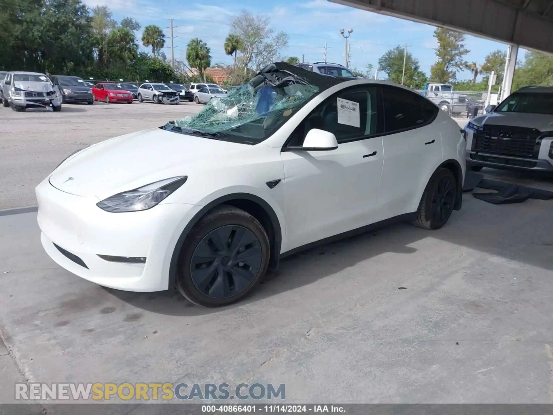 2 Photograph of a damaged car 7SAYGAEE0RF100657 TESLA MODEL Y 2024