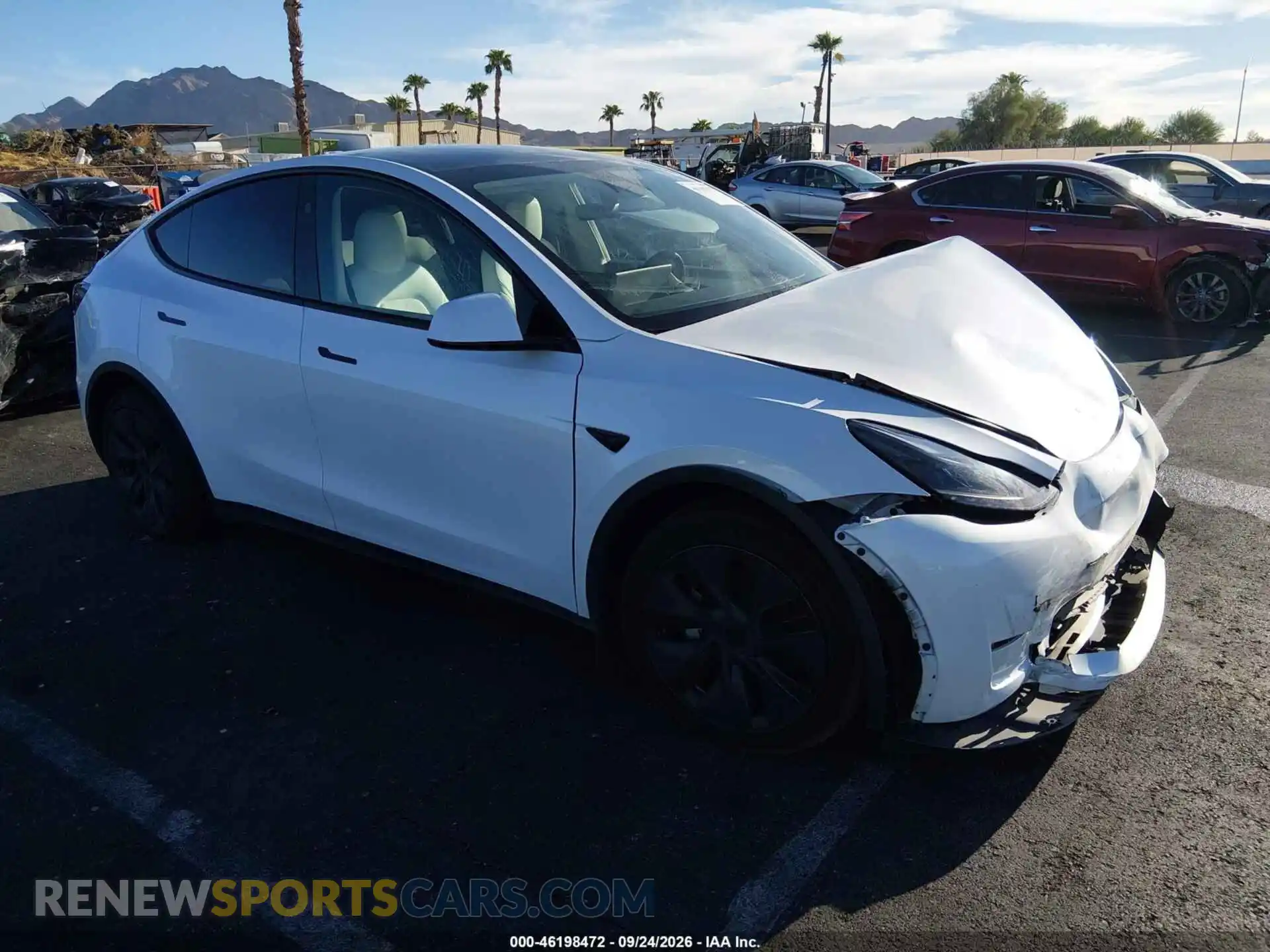1 Photograph of a damaged car 7SAYGAEE0RF203884 TESLA MODEL Y 2024