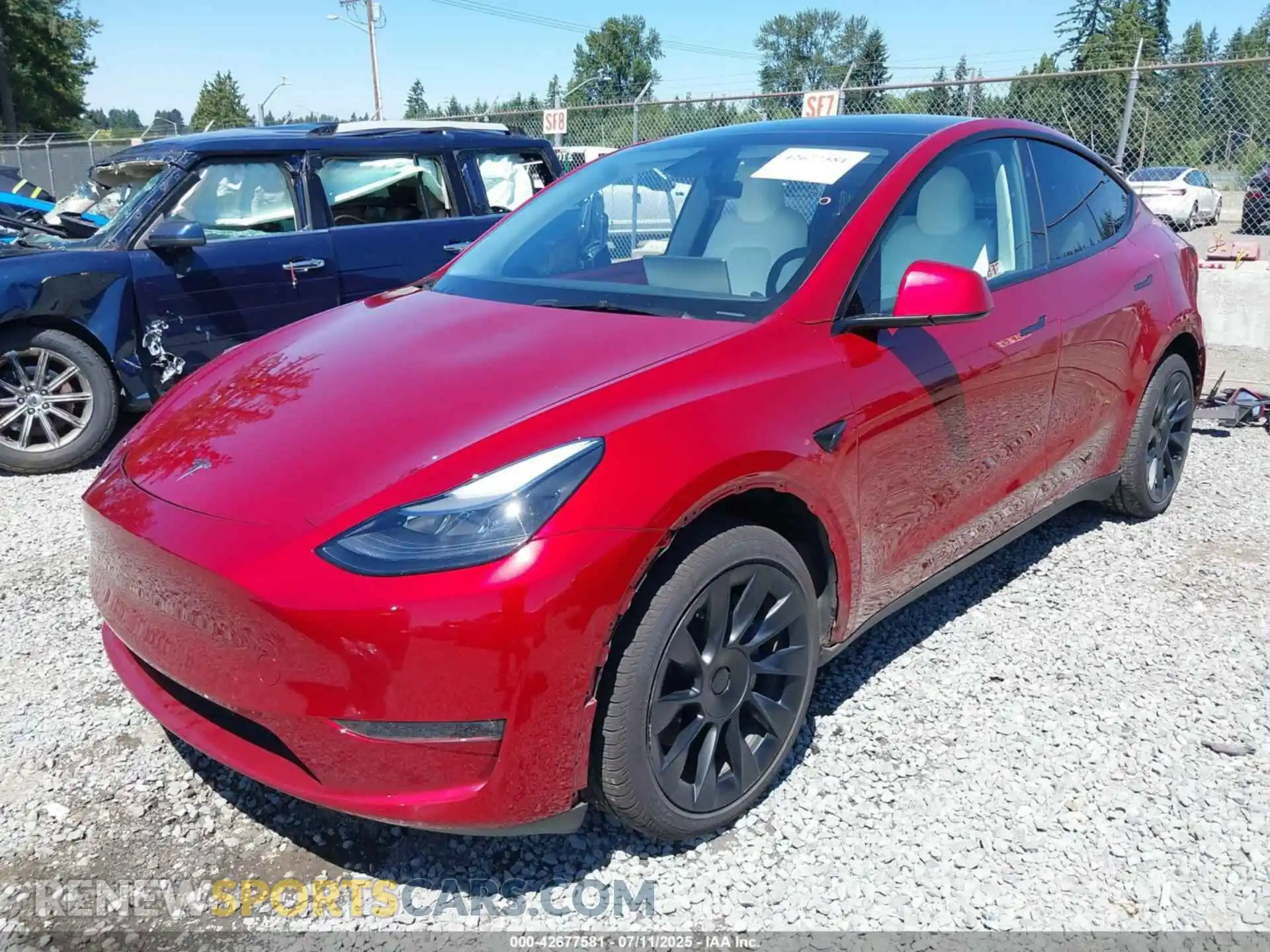 2 Photograph of a damaged car 7SAYGAEE0RF983384 TESLA MODEL Y 2024