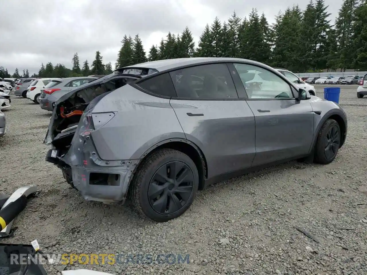 3 Photograph of a damaged car 7SAYGAEE1RF179143 TESLA MODEL Y 2024