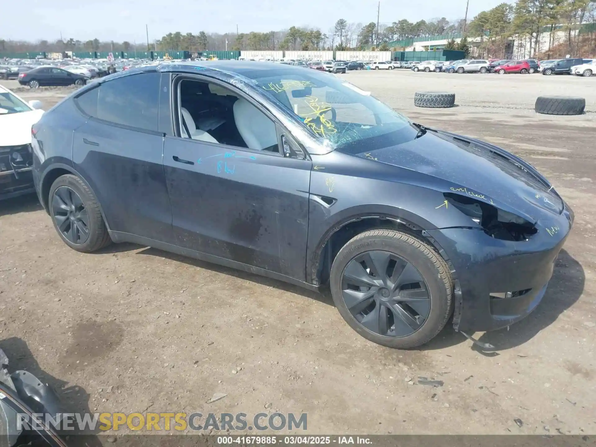 1 Фотография поврежденного автомобиля 7SAYGAEE2RF178437 TESLA MODEL Y 2024