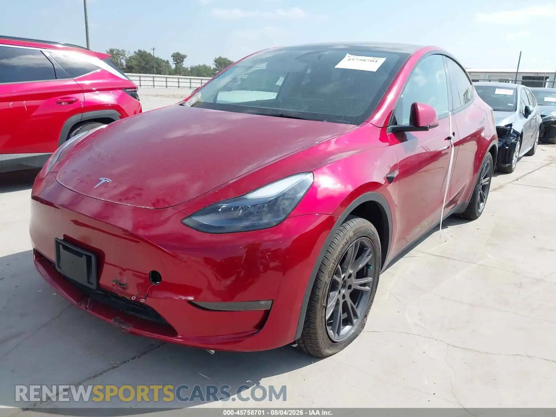 2 Photograph of a damaged car 7SAYGAEE2RF210044 TESLA MODEL Y 2024