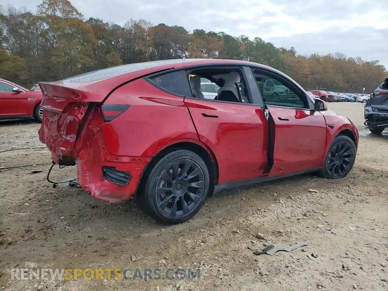 3 Фотография поврежденного автомобиля 7SAYGAEE3RF059666 TESLA MODEL Y 2024