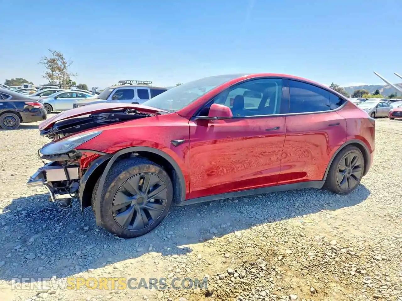1 Photograph of a damaged car 7SAYGAEE3RF163560 TESLA MODEL Y 2024