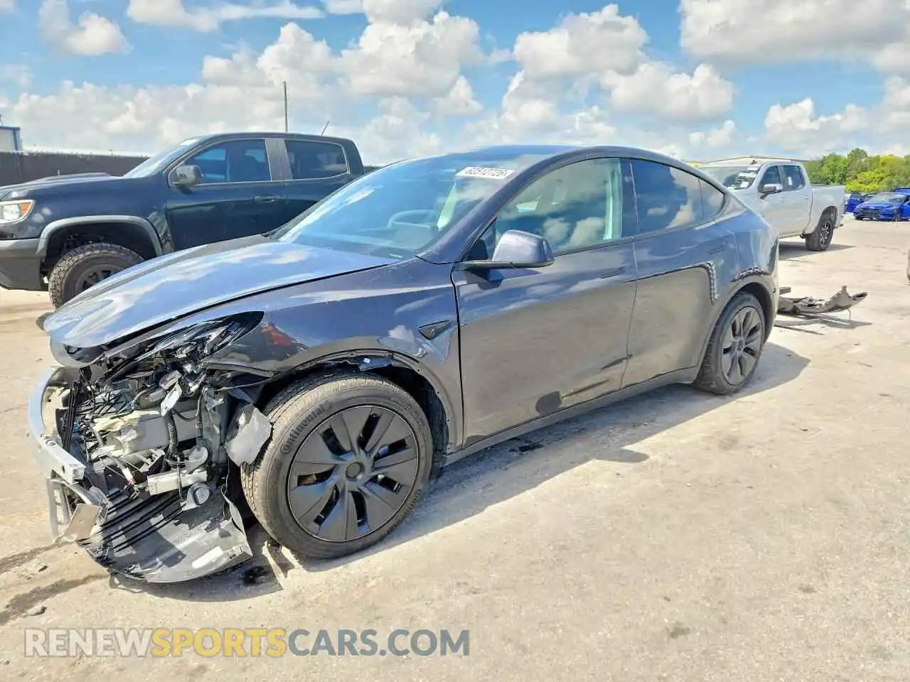 1 Photograph of a damaged car 7SAYGAEE3RF186143 TESLA MODEL Y 2024