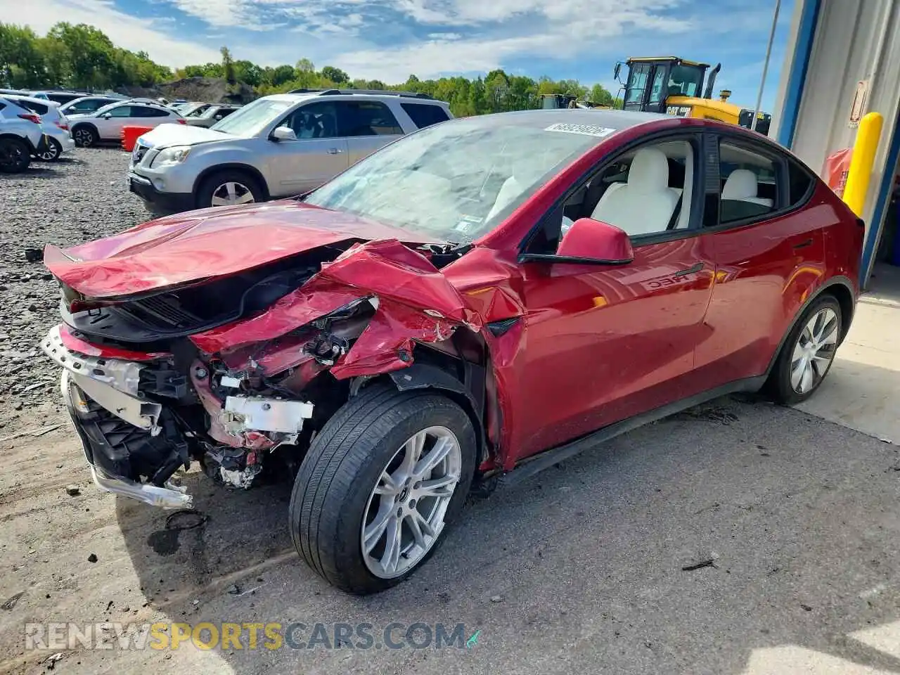 1 fotografías del automóvil dañado 7SAYGAEE3RF990362 TESLA MODEL Y 2024