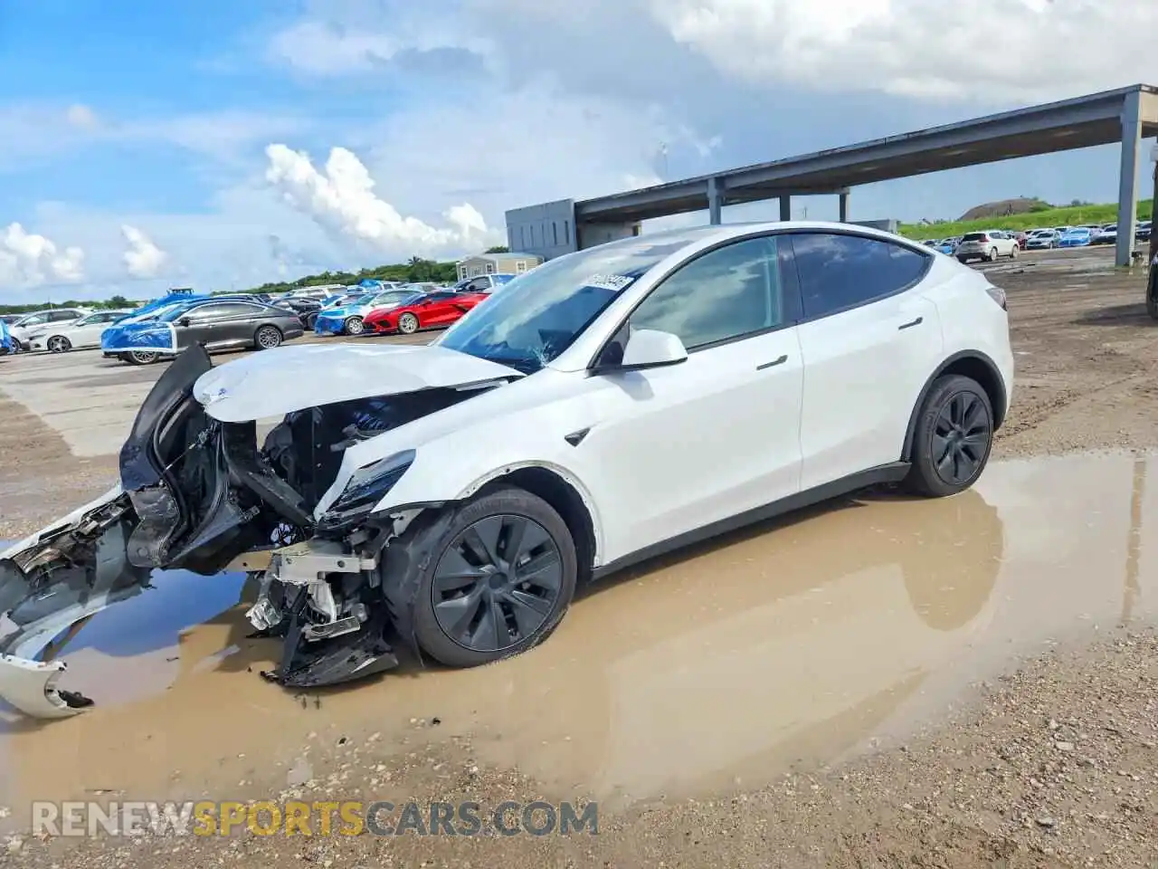 1 Photograph of a damaged car 7SAYGAEE4RF167455 TESLA MODEL Y 2024