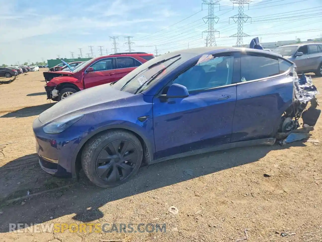 1 Photograph of a damaged car 7SAYGAEE4RF186393 TESLA MODEL Y 2024