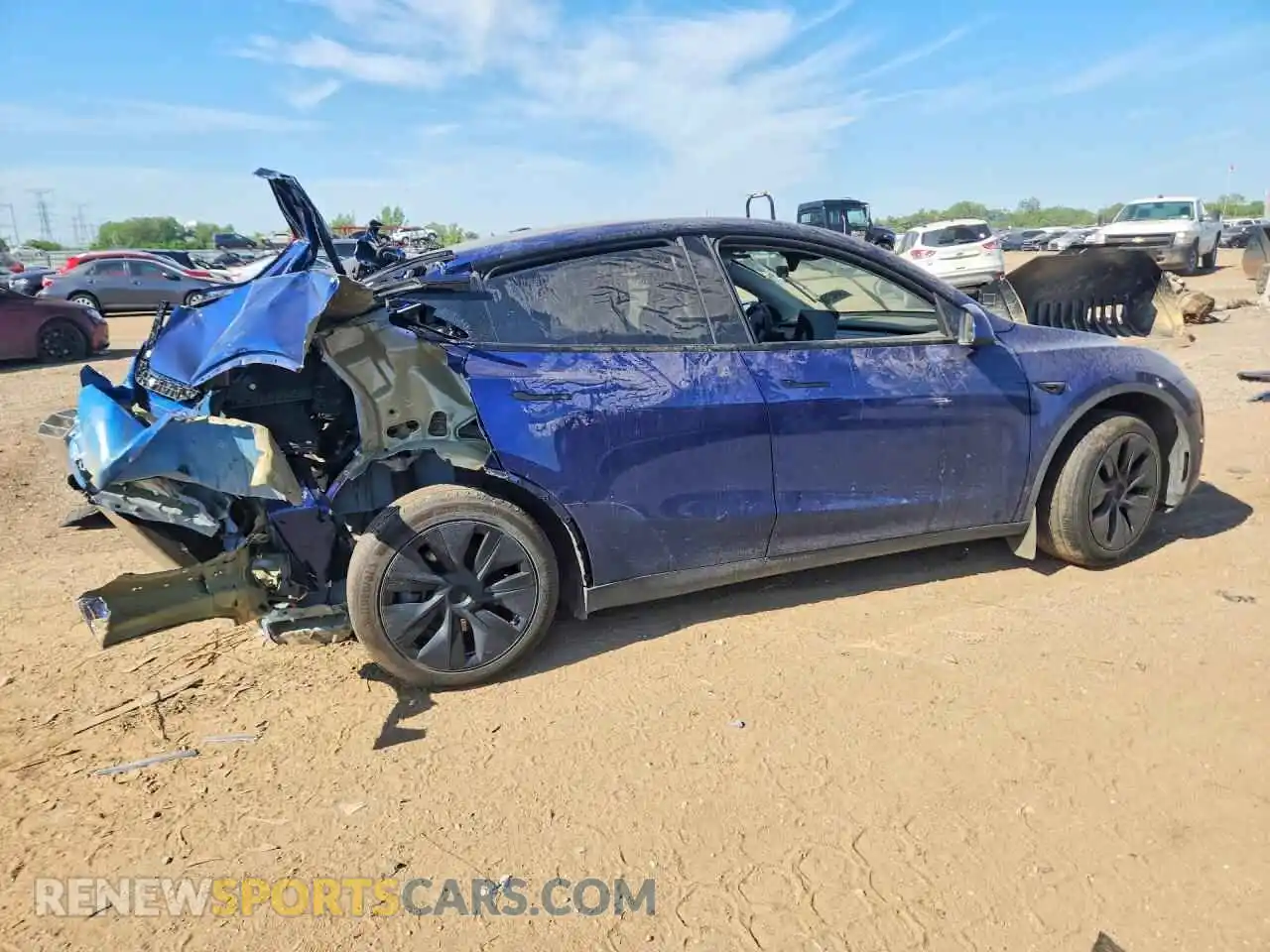 3 Photograph of a damaged car 7SAYGAEE4RF186393 TESLA MODEL Y 2024