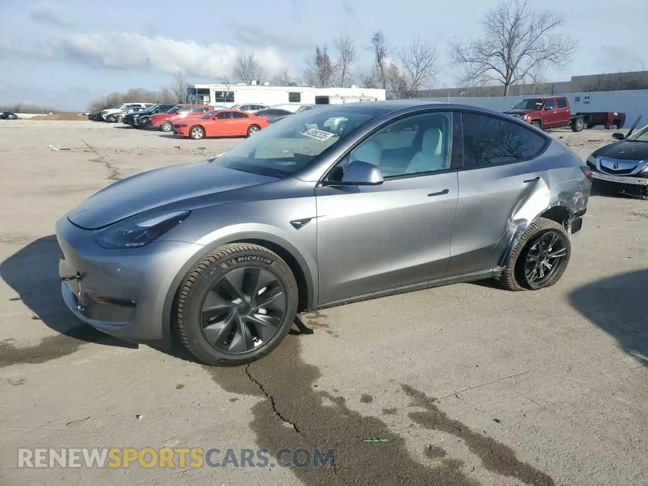1 Photograph of a damaged car 7SAYGAEE4RF210742 TESLA MODEL Y 2024