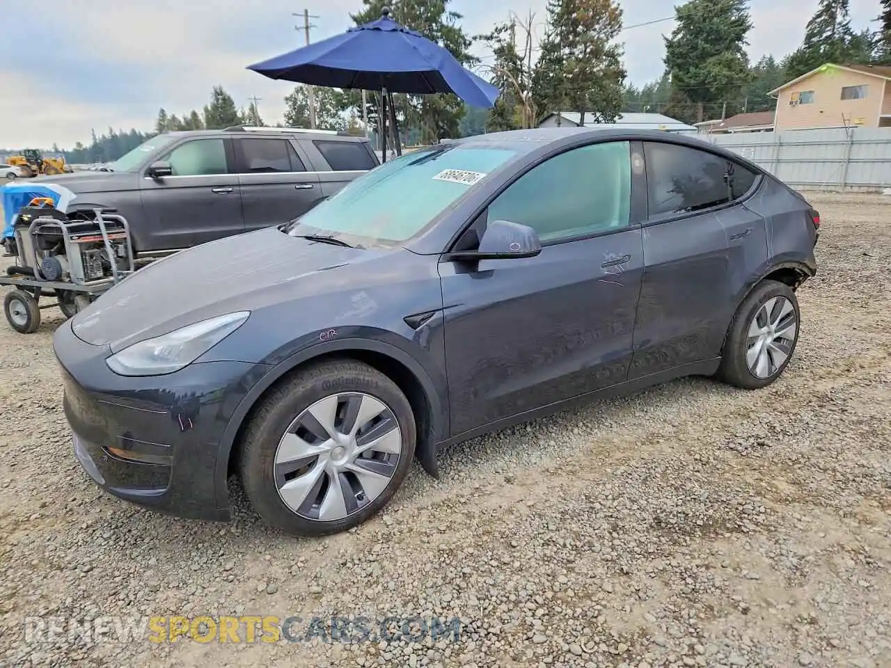 1 Photograph of a damaged car 7SAYGAEE4RF986398 TESLA MODEL Y 2024