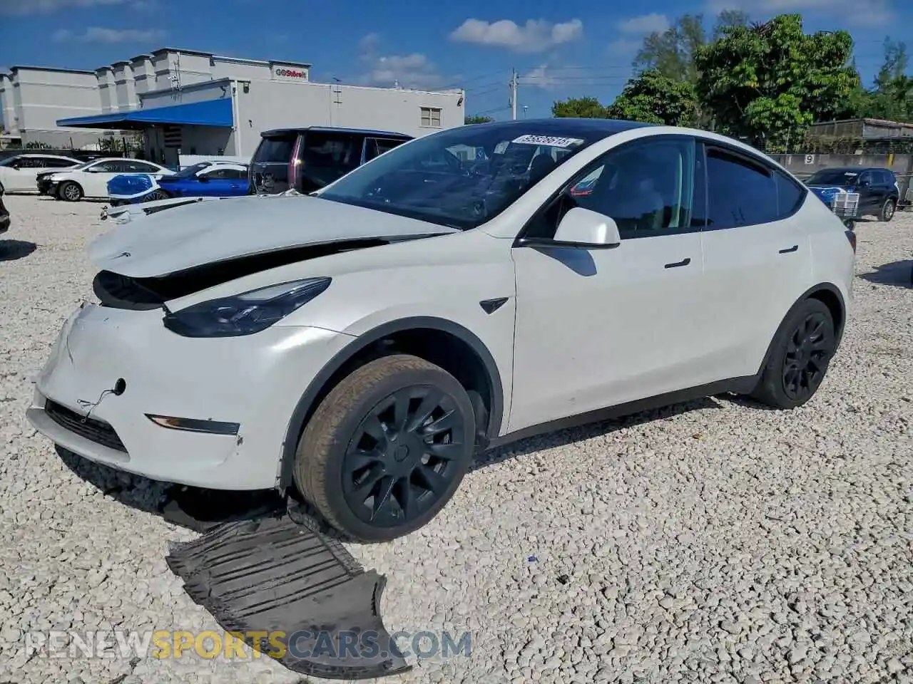 1 Photograph of a damaged car 7SAYGAEE5RF033697 TESLA MODEL Y 2024