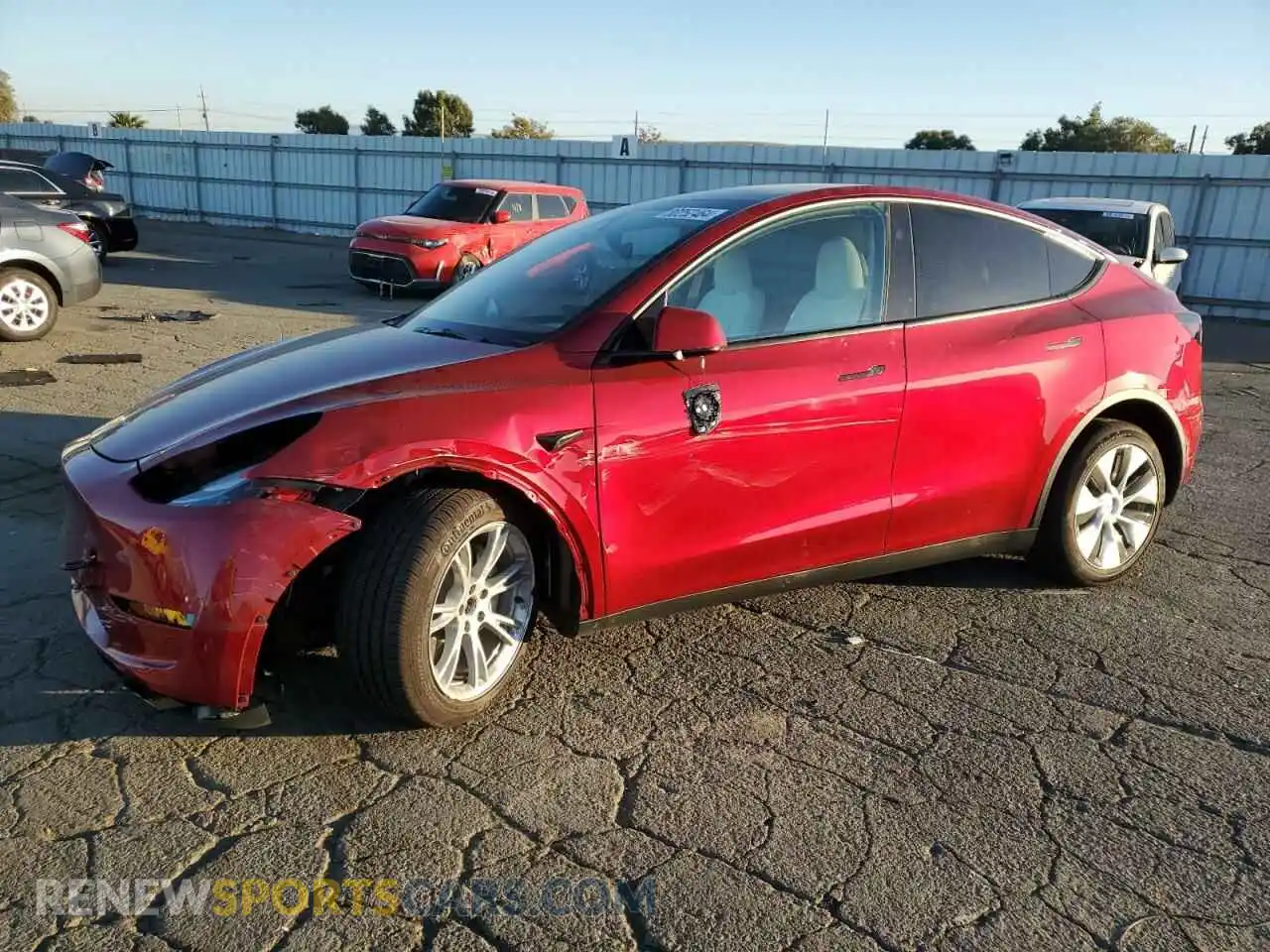 1 Photograph of a damaged car 7SAYGAEE5RF068997 TESLA MODEL Y 2024