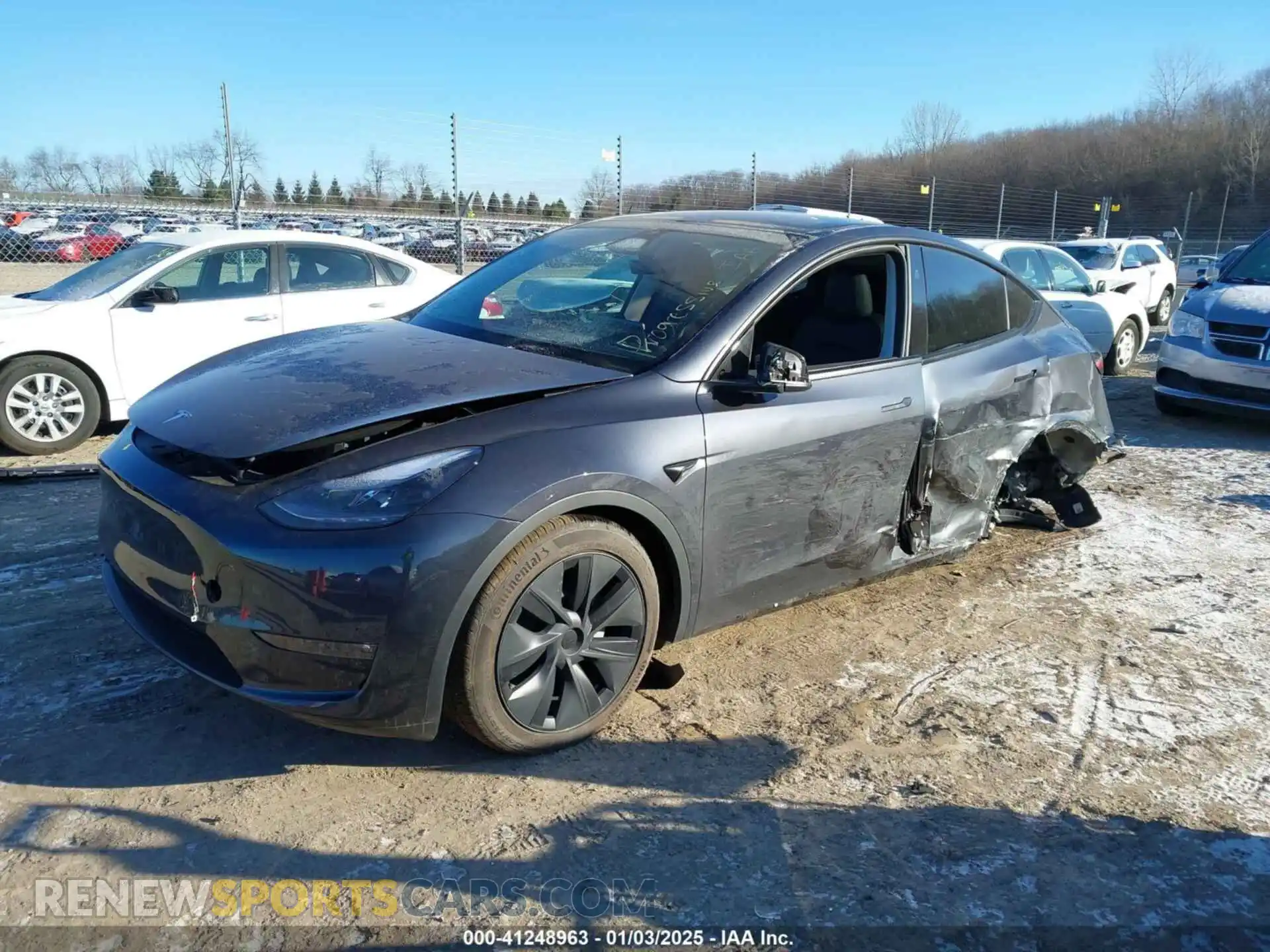 2 Фотография поврежденного автомобиля 7SAYGAEE5RF201368 TESLA MODEL Y 2024