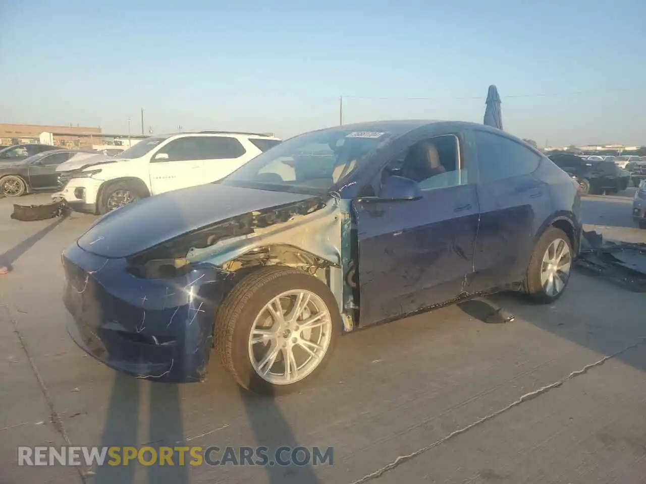 1 Photograph of a damaged car 7SAYGAEE6RF020151 TESLA MODEL Y 2024