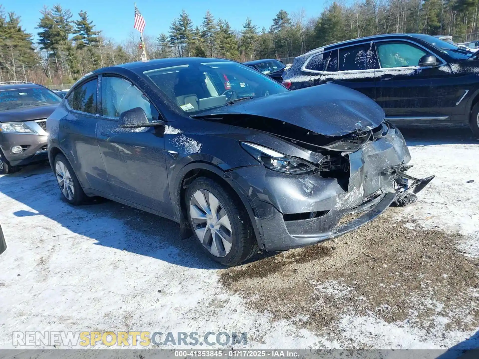 1 Photograph of a damaged car 7SAYGAEE7RF089687 TESLA MODEL Y 2024
