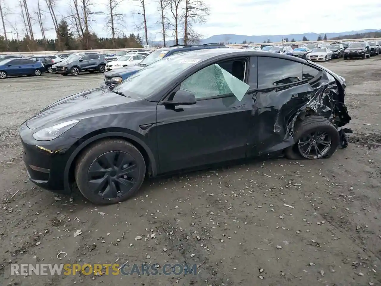 1 Photograph of a damaged car 7SAYGAEE8RF116542 TESLA MODEL Y 2024