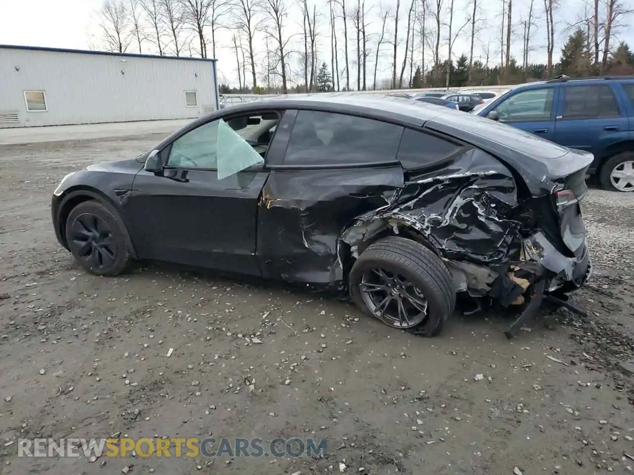 2 Photograph of a damaged car 7SAYGAEE8RF116542 TESLA MODEL Y 2024