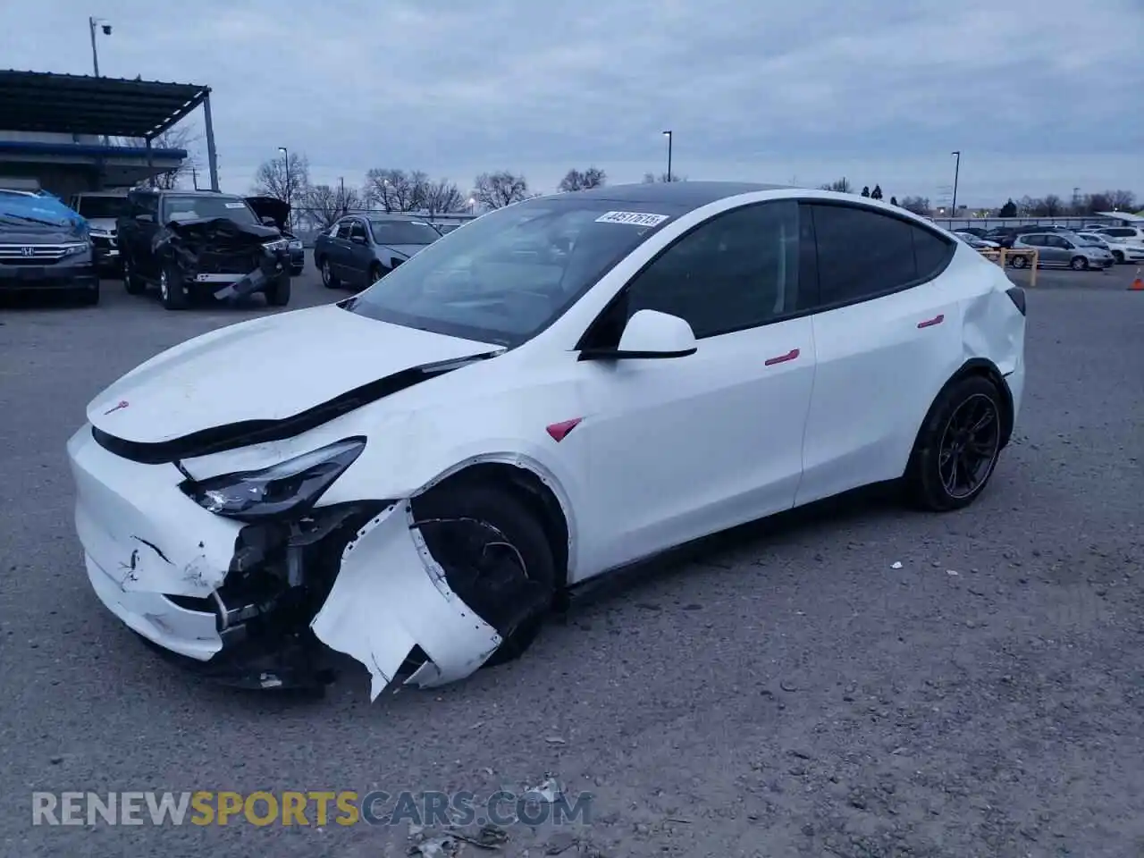 1 Photograph of a damaged car 7SAYGAEE9RF099721 TESLA MODEL Y 2024