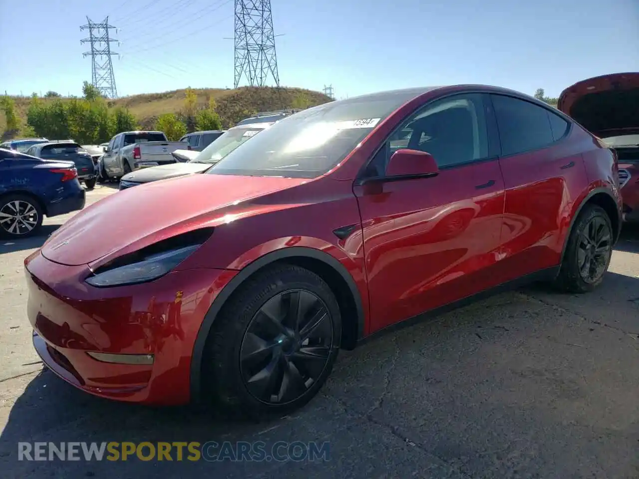 1 Photograph of a damaged car 7SAYGAEE9RF198765 TESLA MODEL Y 2024