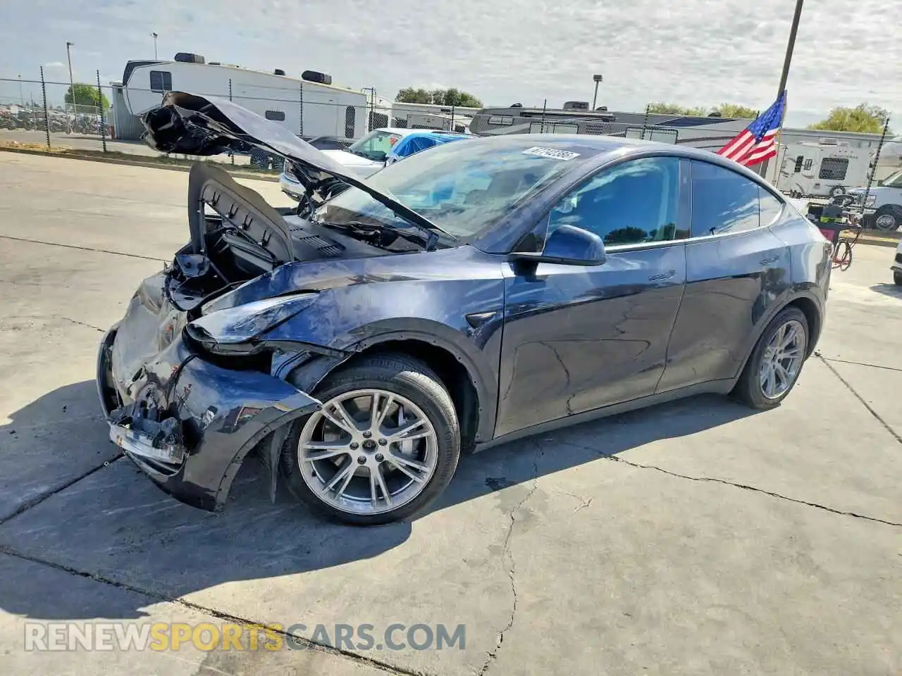 1 Photograph of a damaged car 7SAYGAEEXRF010965 TESLA MODEL Y 2024