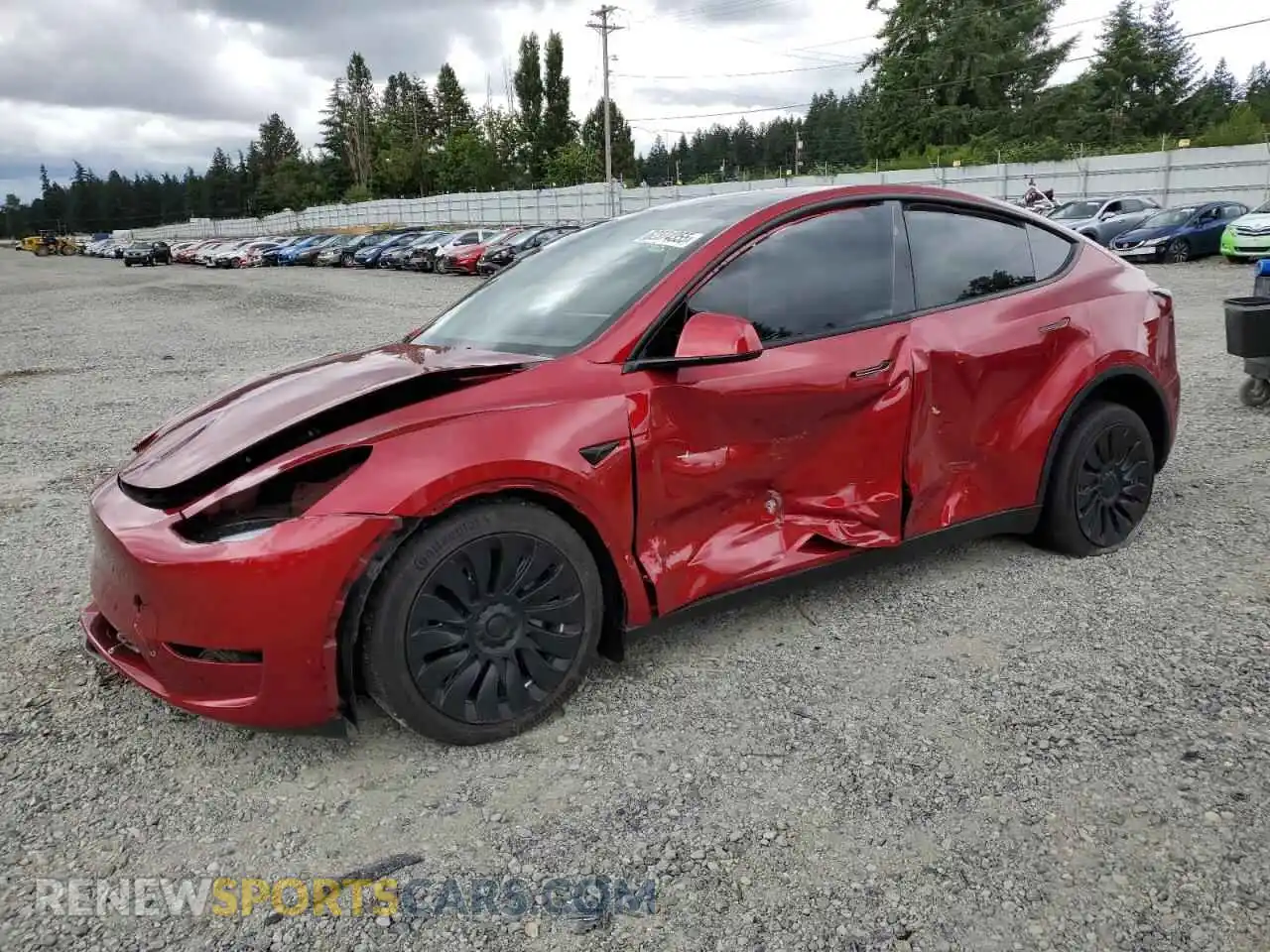 1 Photograph of a damaged car 7SAYGAEEXRF060264 TESLA MODEL Y 2024