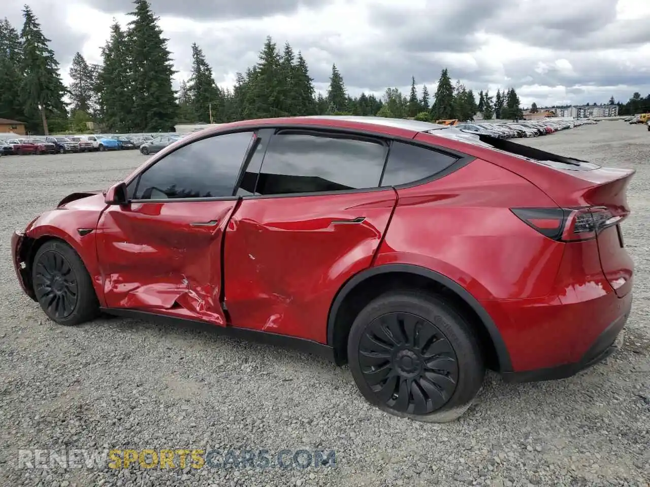2 Photograph of a damaged car 7SAYGAEEXRF060264 TESLA MODEL Y 2024