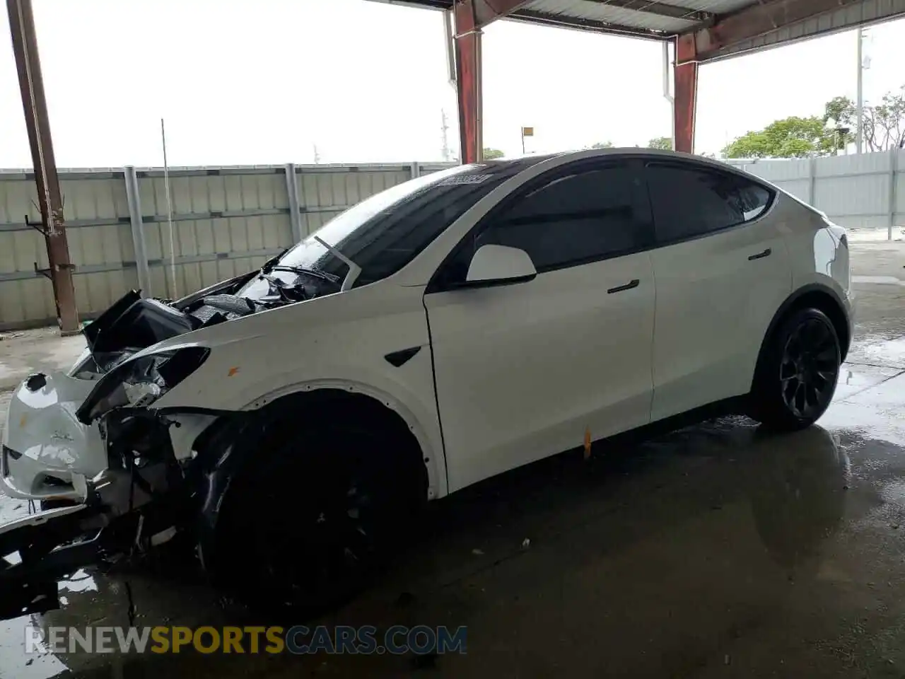 1 Photograph of a damaged car 7SAYGDED0RF034717 TESLA MODEL Y 2024
