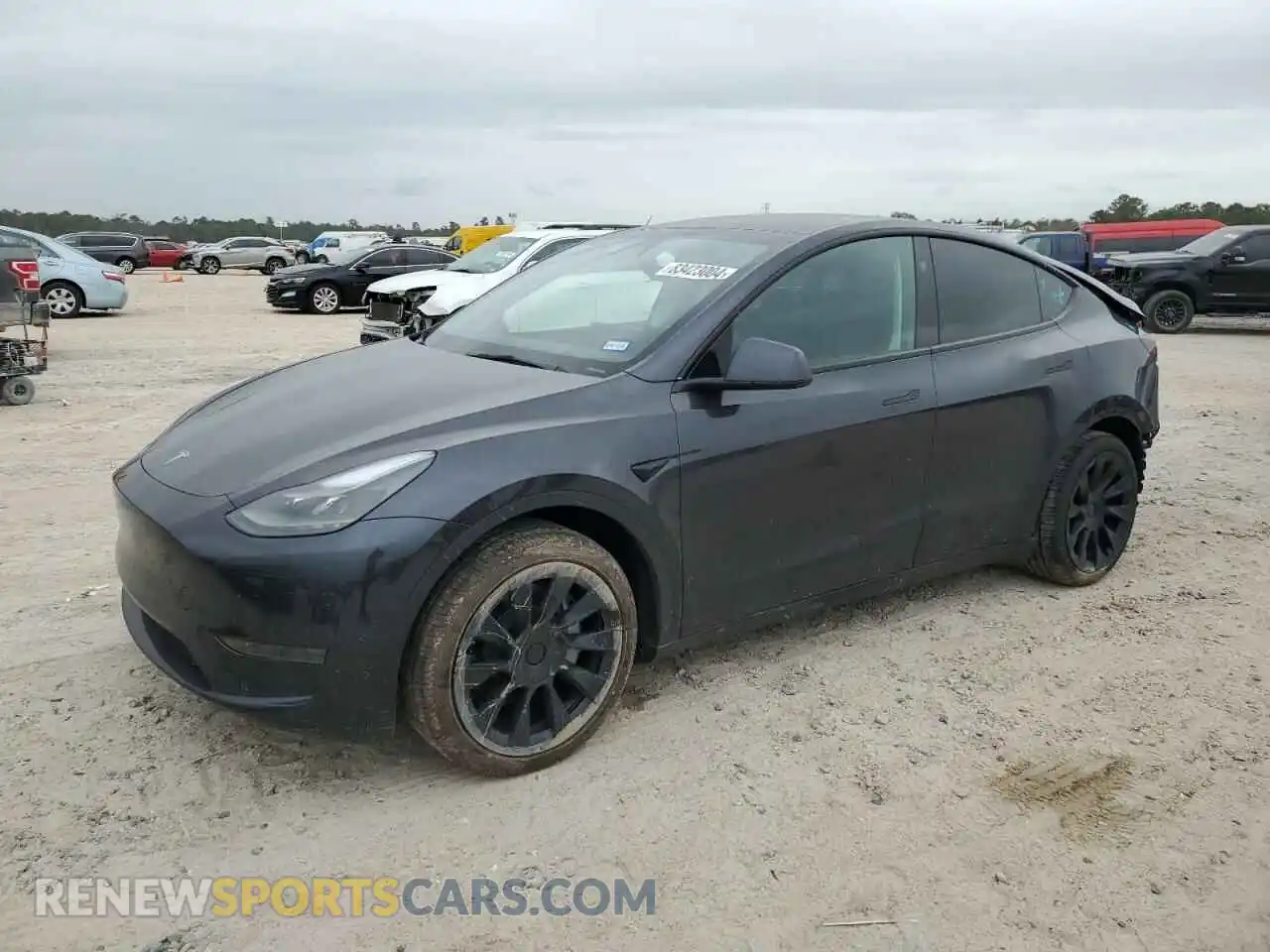 1 Photograph of a damaged car 7SAYGDED0RF044759 TESLA MODEL Y 2024