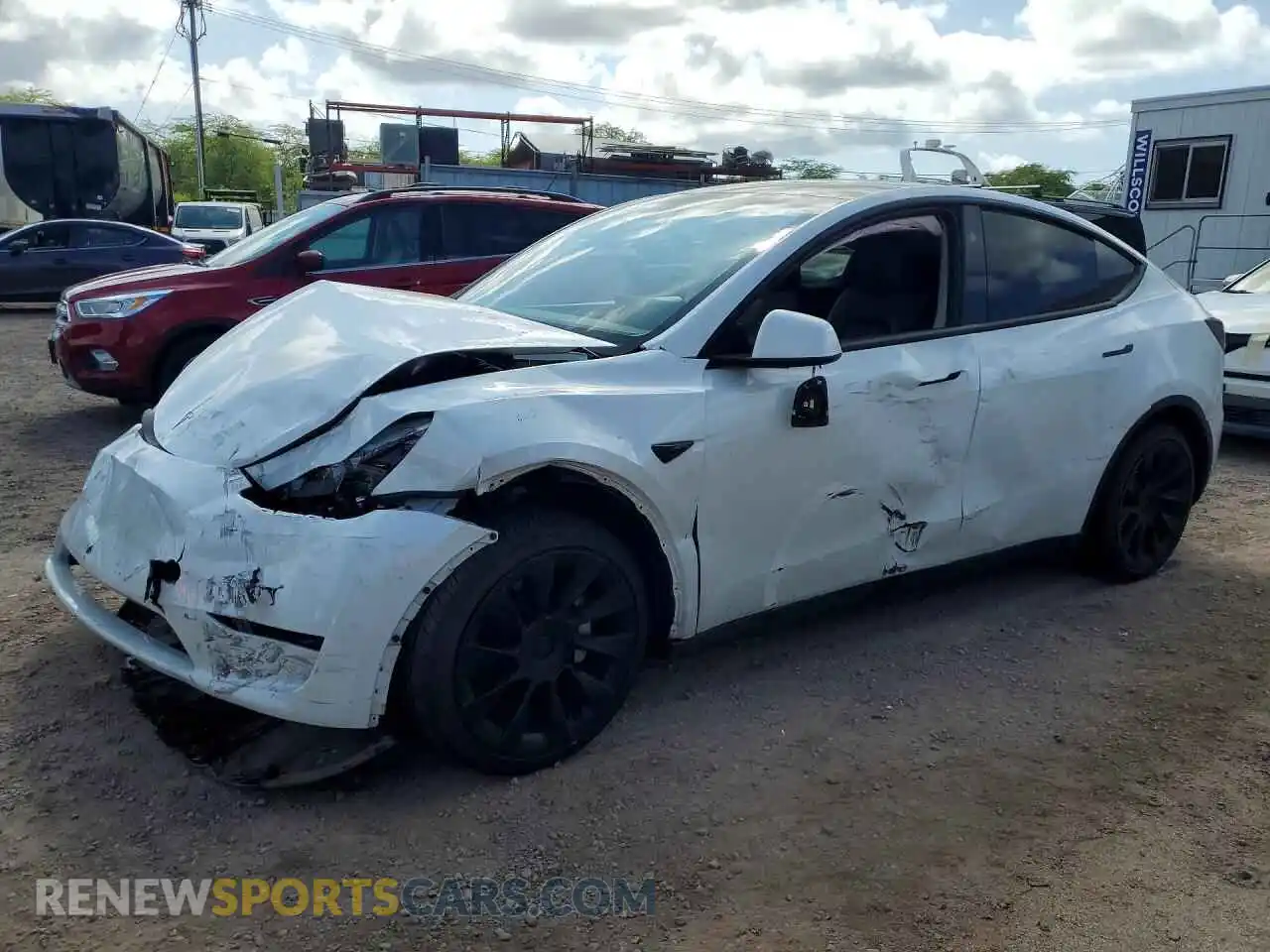 1 Photograph of a damaged car 7SAYGDED0RF102563 TESLA MODEL Y 2024
