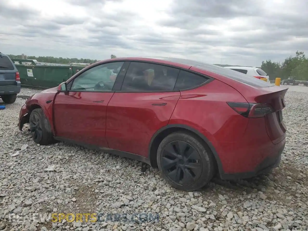2 Photograph of a damaged car 7SAYGDED0RF111750 TESLA MODEL Y 2024