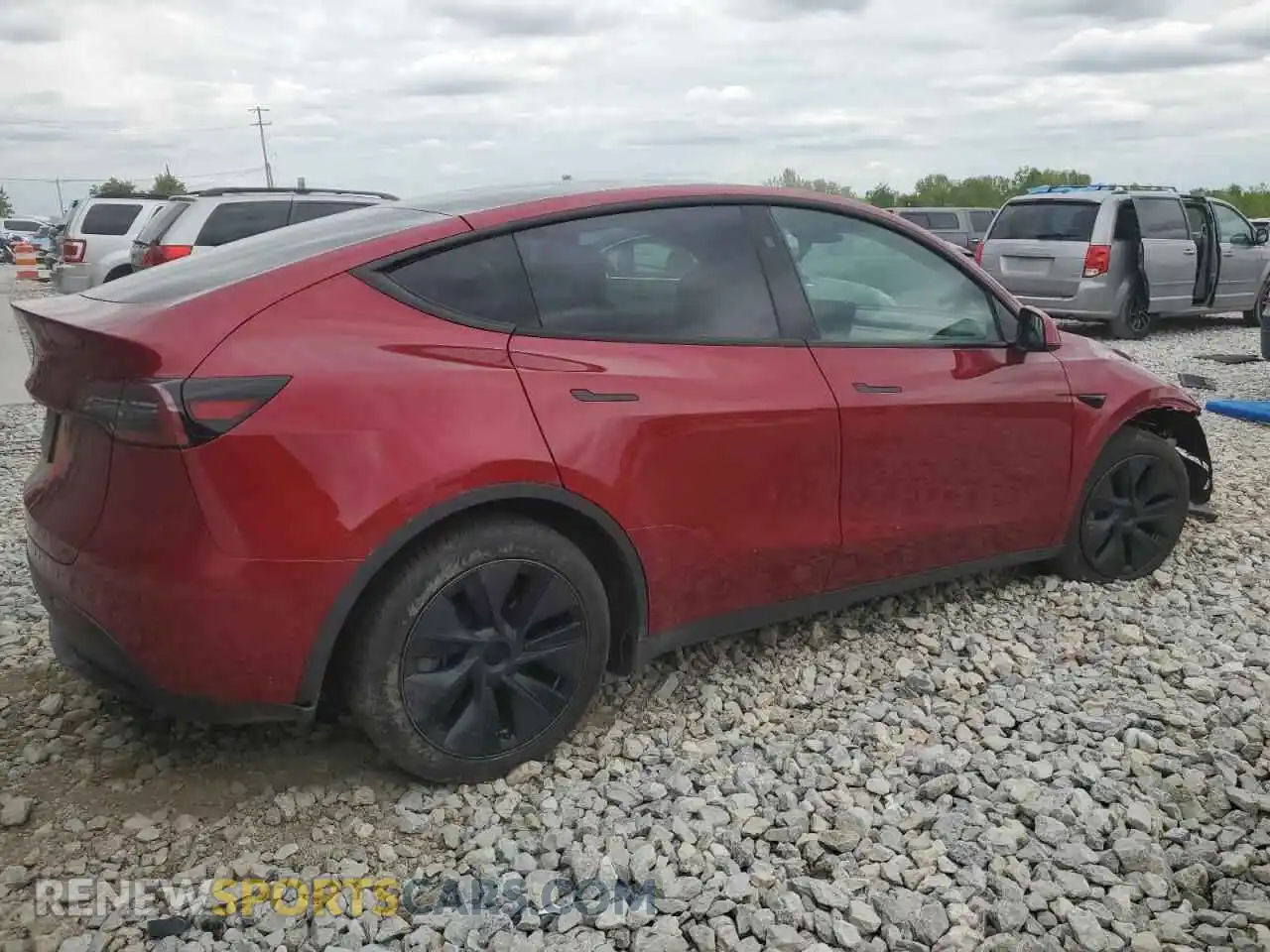 3 Photograph of a damaged car 7SAYGDED0RF111750 TESLA MODEL Y 2024