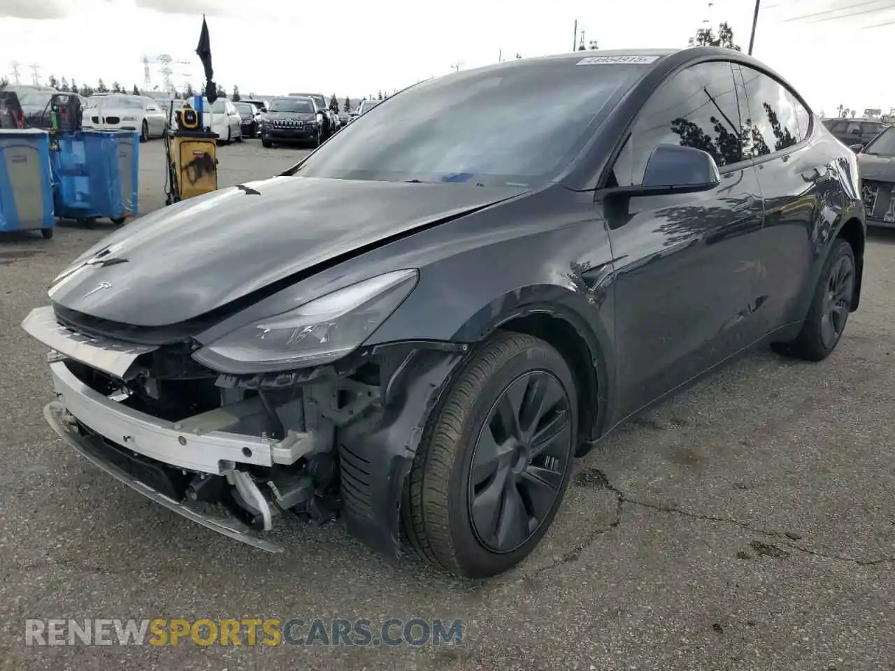1 Photograph of a damaged car 7SAYGDED0RF111859 TESLA MODEL Y 2024