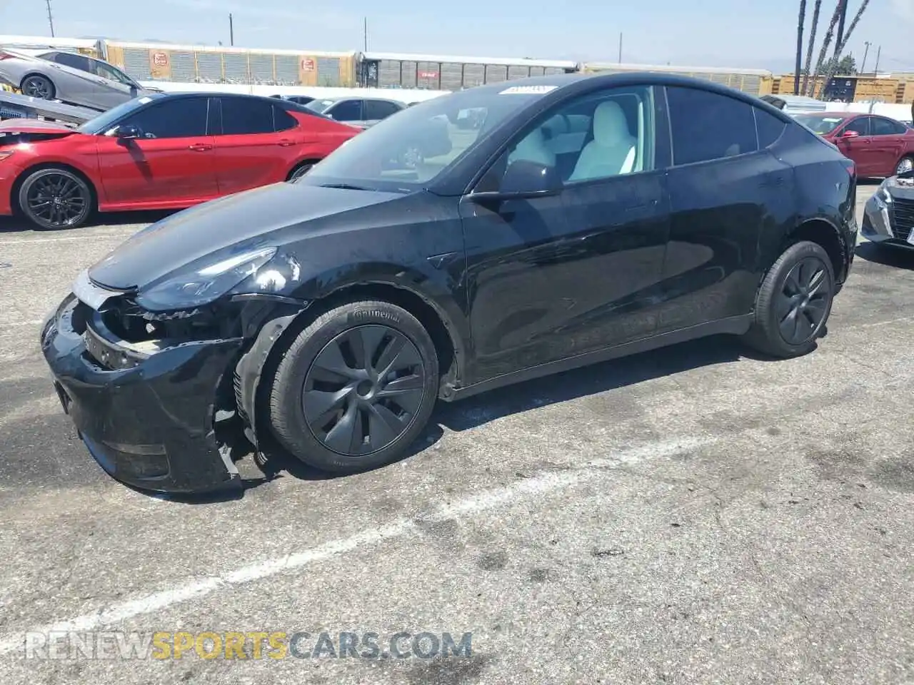 1 Photograph of a damaged car 7SAYGDED0RF124191 TESLA MODEL Y 2024