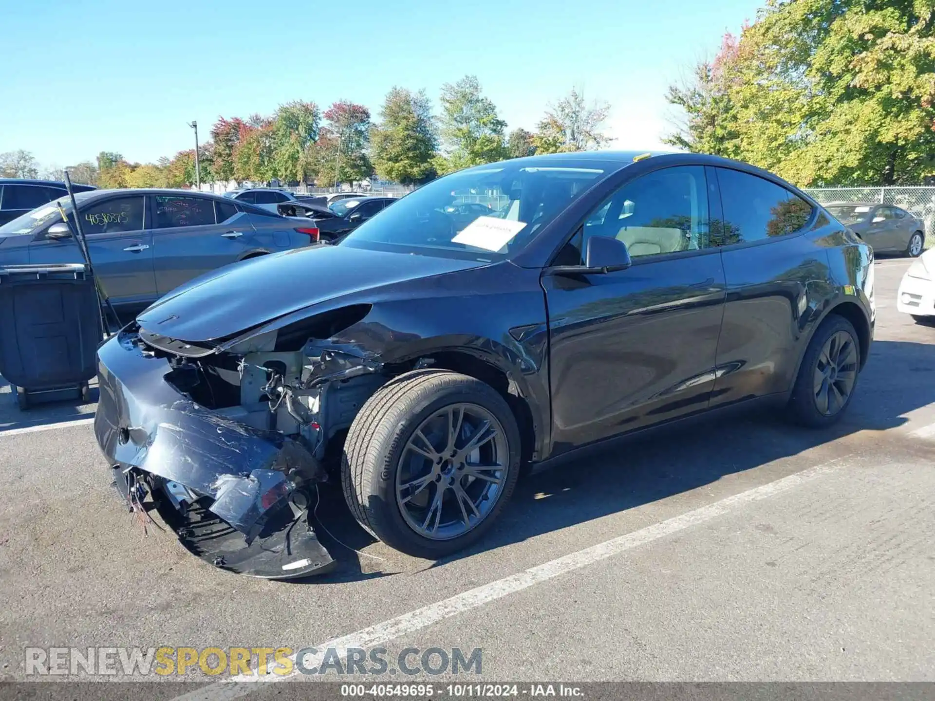 2 fotografías del automóvil dañado 7SAYGDED0RF178607 TESLA MODEL Y 2024