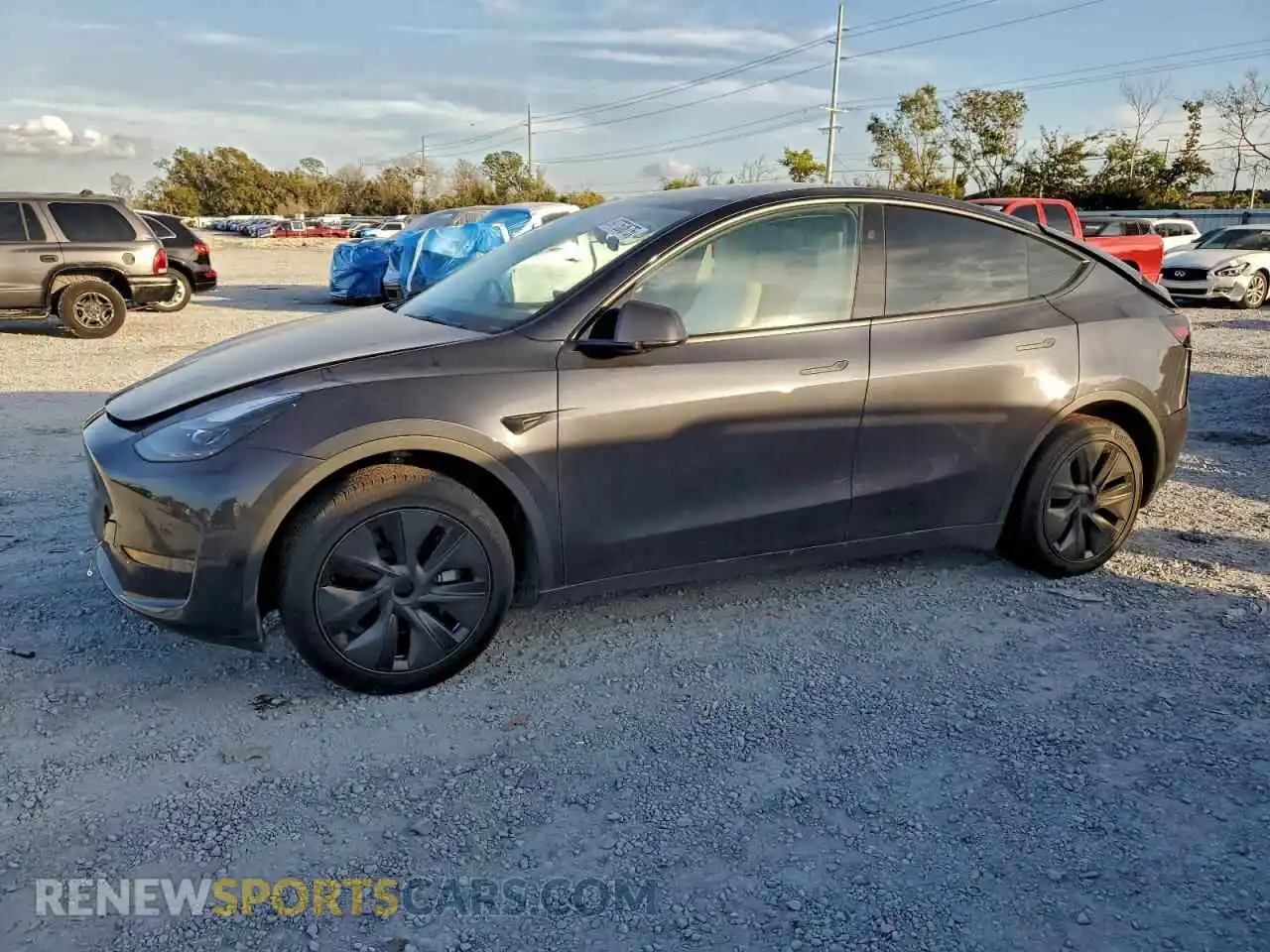 1 Photograph of a damaged car 7SAYGDED0RF196783 TESLA MODEL Y 2024