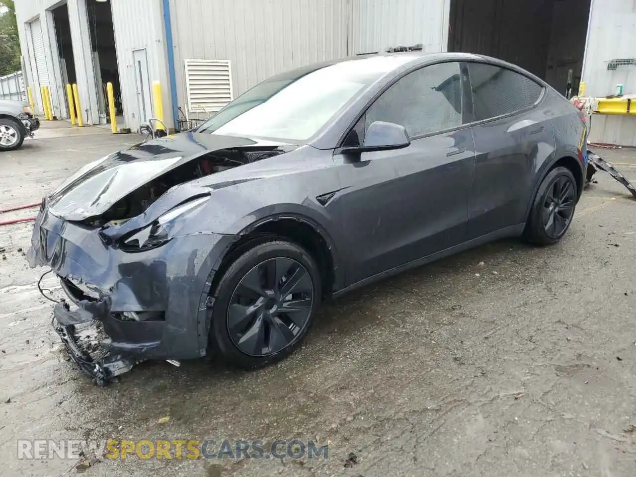 1 Photograph of a damaged car 7SAYGDED1RA303983 TESLA MODEL Y 2024
