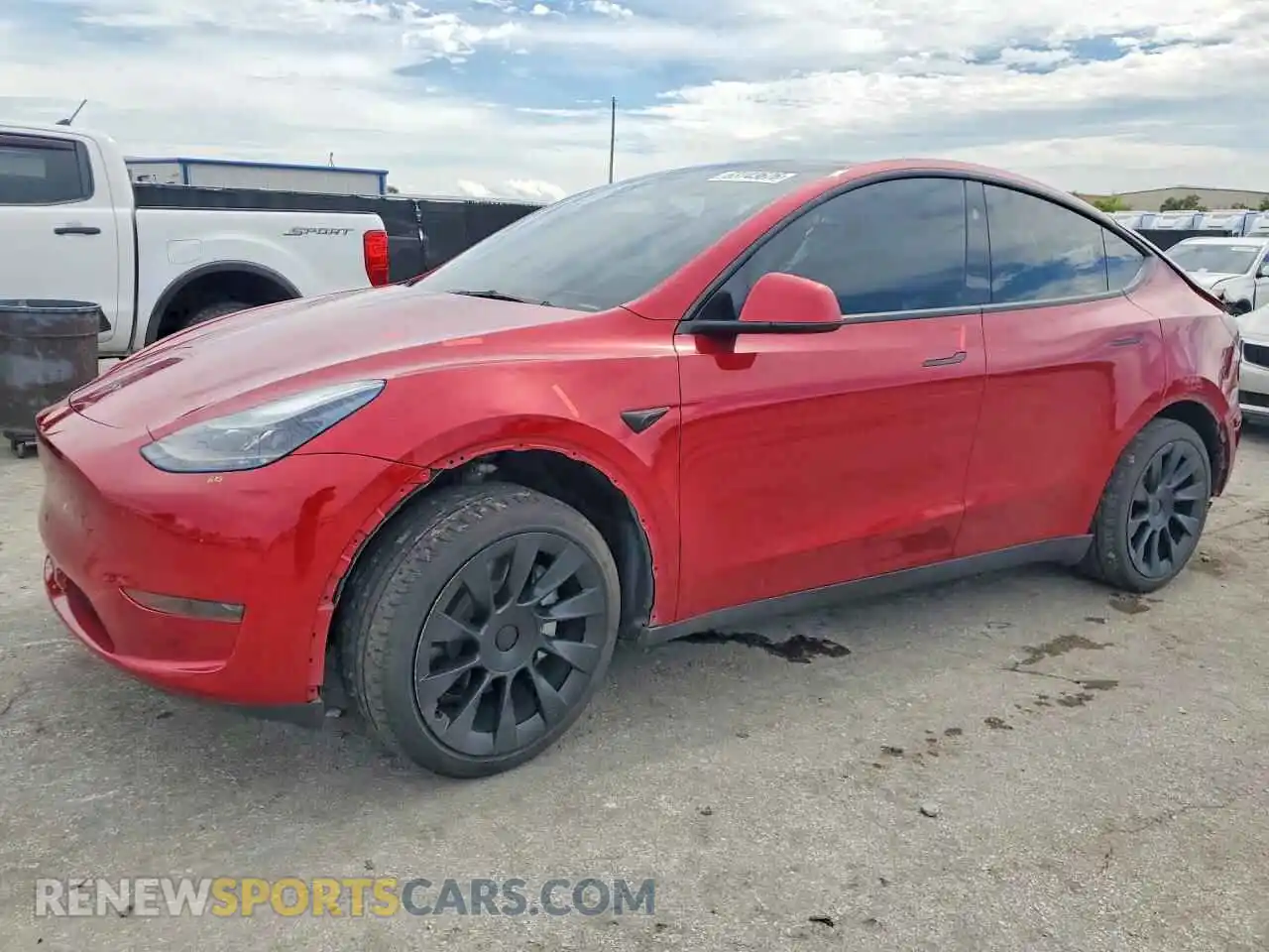 1 Photograph of a damaged car 7SAYGDED1RF090150 TESLA MODEL Y 2024