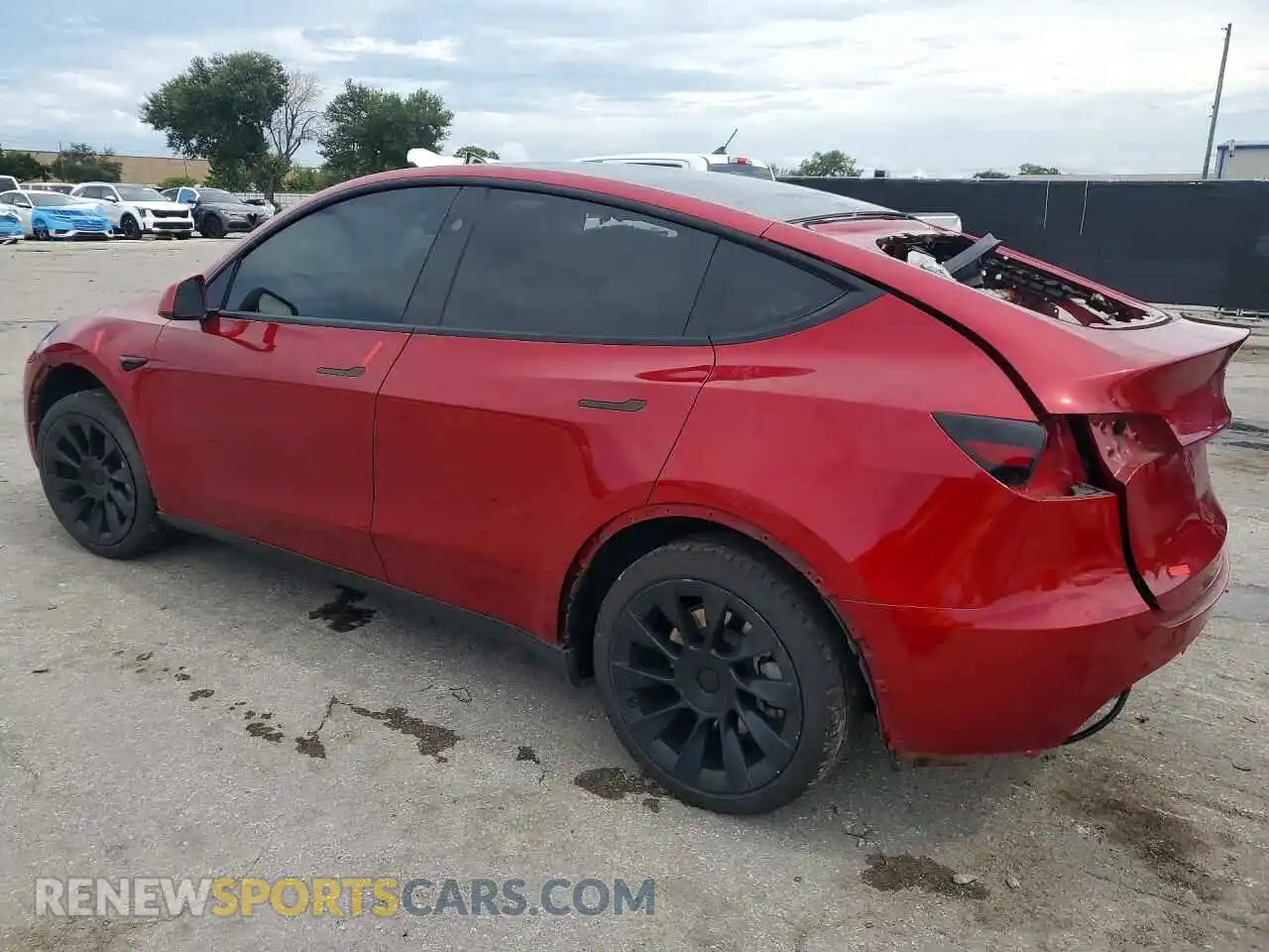 2 Photograph of a damaged car 7SAYGDED1RF090150 TESLA MODEL Y 2024