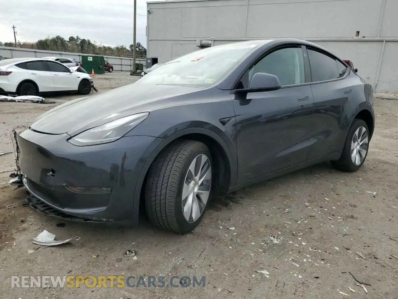 1 Photograph of a damaged car 7SAYGDED1RF092027 TESLA MODEL Y 2024