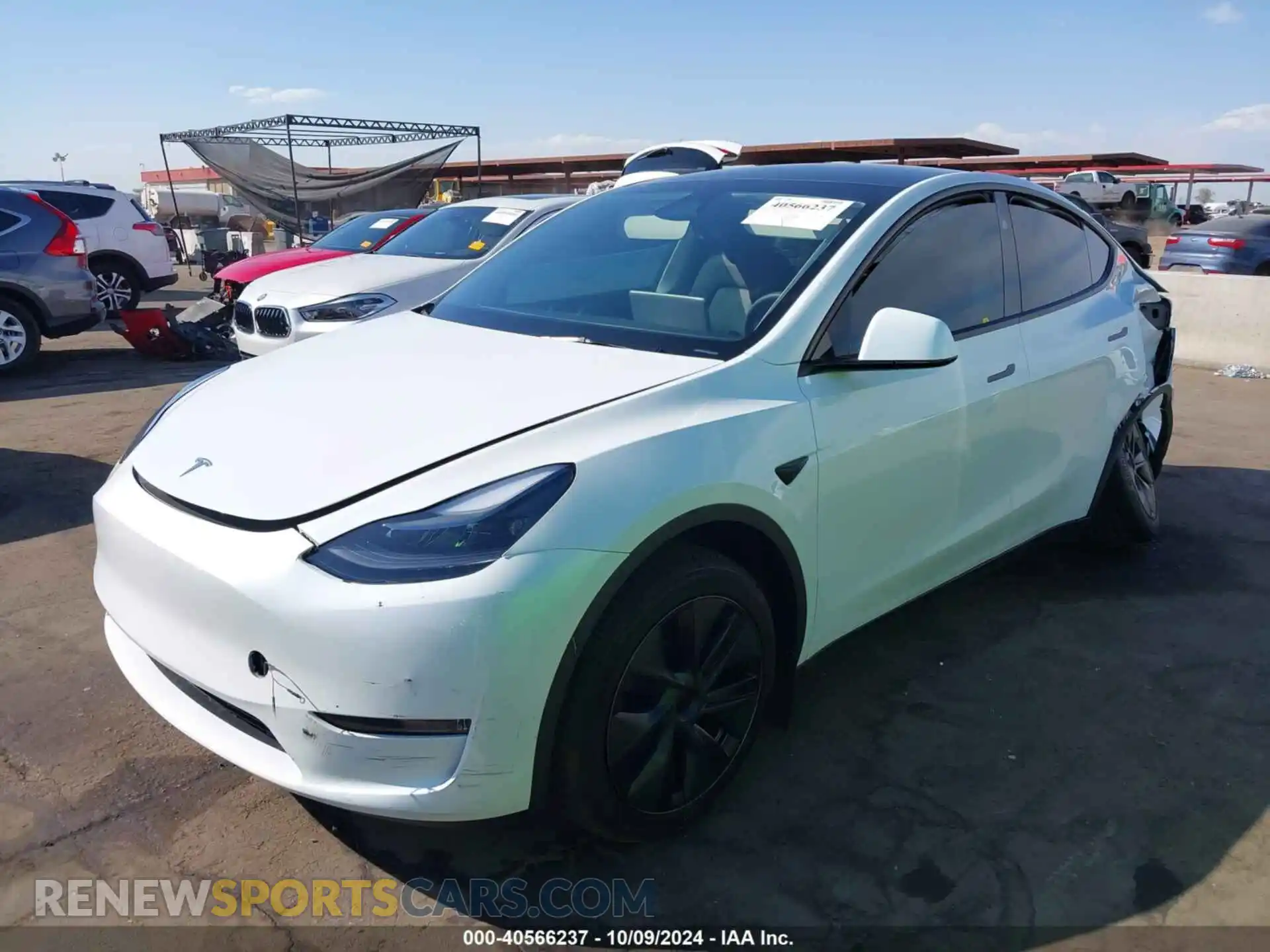 2 Фотография поврежденного автомобиля 7SAYGDED1RF098104 TESLA MODEL Y 2024